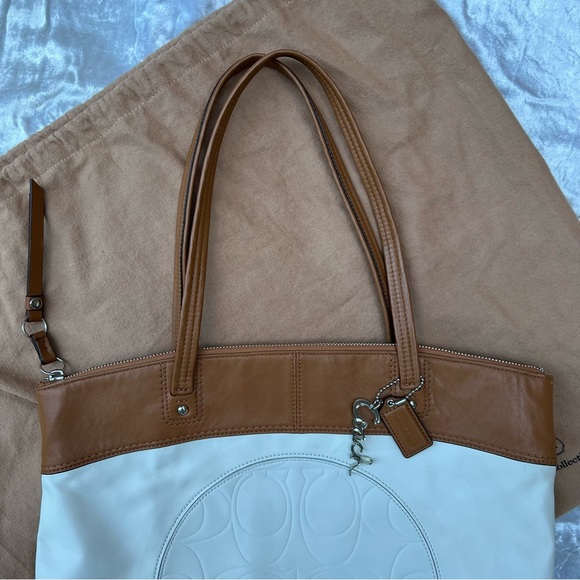 Coach Laura Signature Jacquard Leather Shoulder Bag - Picture 2 of 8